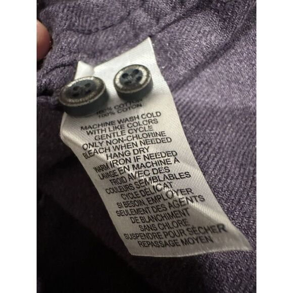 UNTUCKit Men's‎ Long Sleeve Button Up Shirt Wrinkle Free Large Purple Grey Solid - Picture 7 of 7